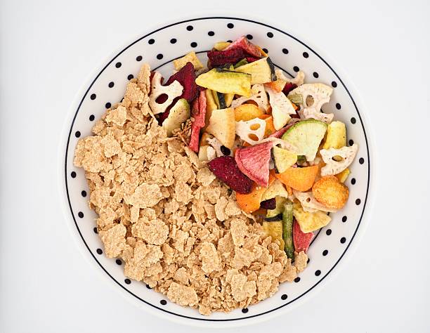 Variety of vegetable snacks and brown rice cereal