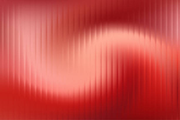 Abstract background features a diffused gradient shifting from deep red to soft coral pink utilizing vertical blurred lines arranged in a gentle wave distortion across the frame suggesting depth and movement for digital art projects or presentations.