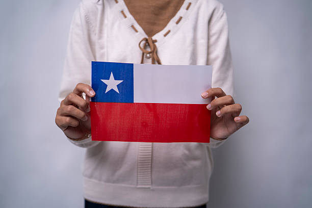 istock Hands Holding National Flag of Chile 2256064998