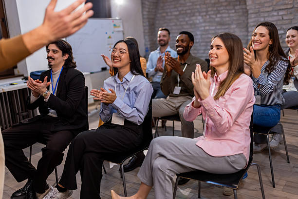 istock Business people Applauding During Conference 2256097707