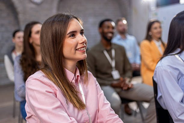 istock Colleagues Listening To Conference 2256097832