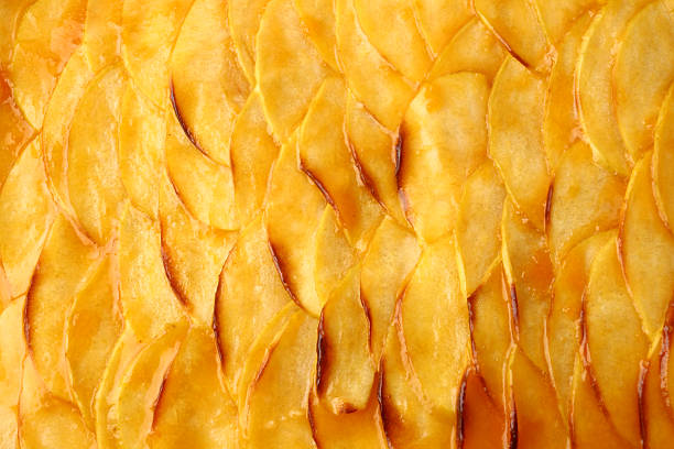 Homemade apple pie.Traditional French pastry.