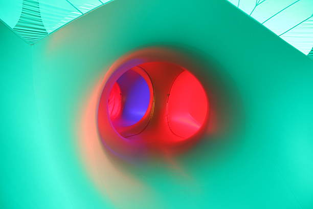 Colorful abstract geometrical illuminated decorations