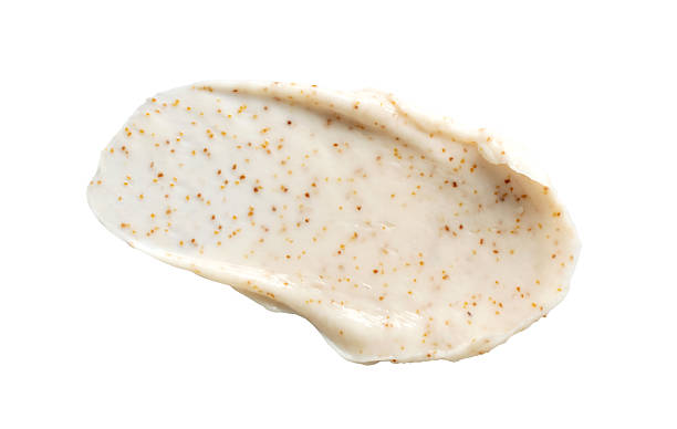 istock cosmetic smear scrub cream texture on white background 2256194053