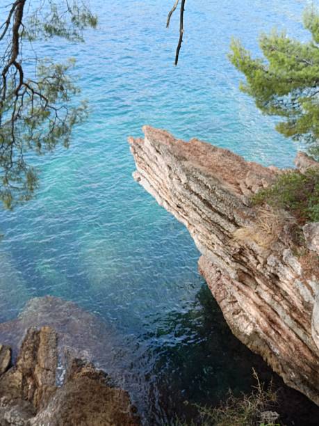 Views from the Adriatic Sea on Montenegro Coast