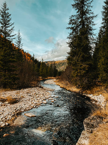 Beautiful Landscape In Autumn In Dolomites