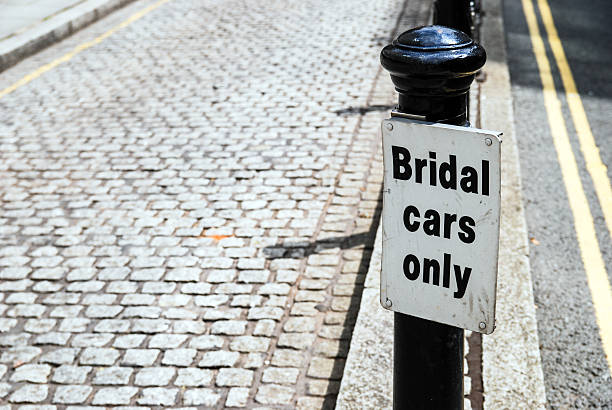 Bridal cars only sign