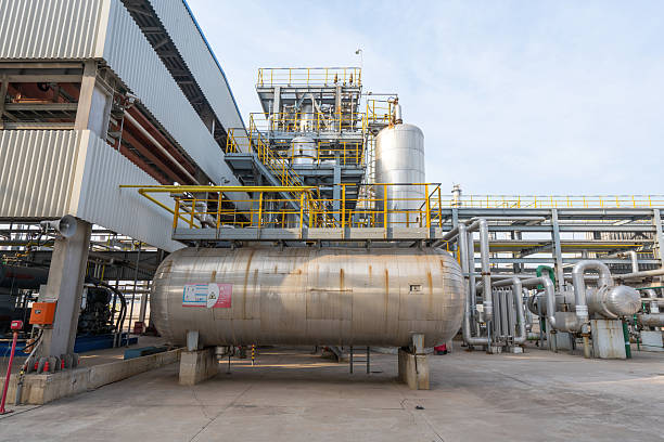 istock Production equipment for styrene workshop in chemical plant 2256243231