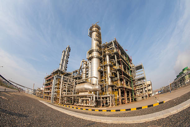 istock Production equipment for styrene workshop in chemical plant 2256243330