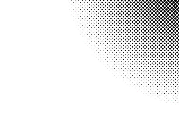 Monochrome gradient halftone dots background. White  illustration. Abstract grunge dots on transparent background