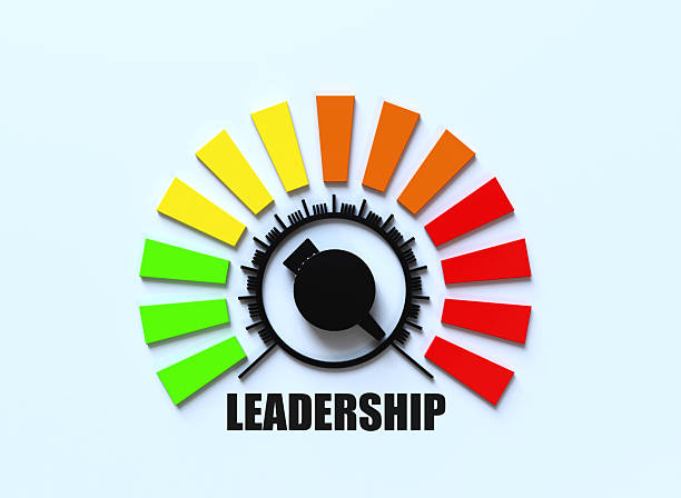 istock Leadership level meter. Economy and financial concept. 2256256882