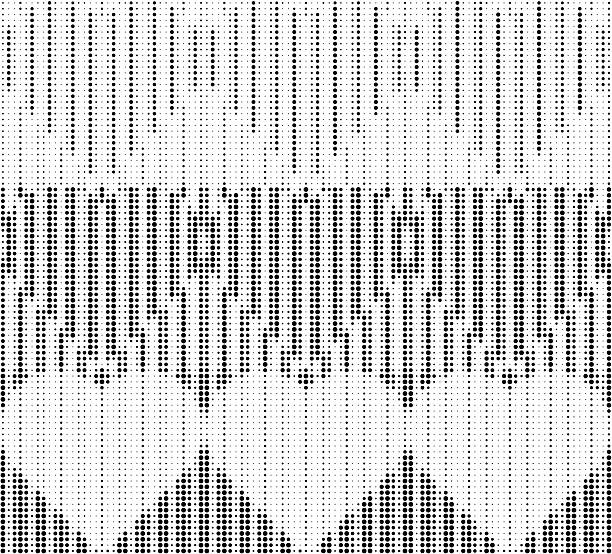 Halftone heart pattern made of dots and vertical lines in monochrome retro pop-art style. Decorative abstract texture ideal for greeting cards, posters, packaging, fashion prints and creative layouts.