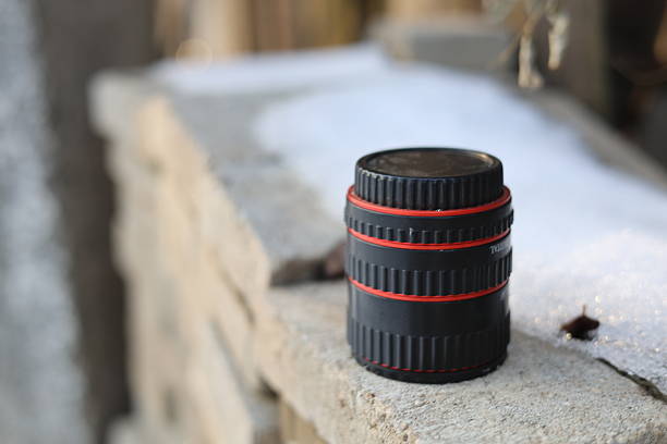 DSLR Camera lenses close up