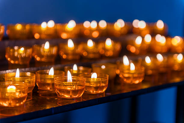 candles in a church