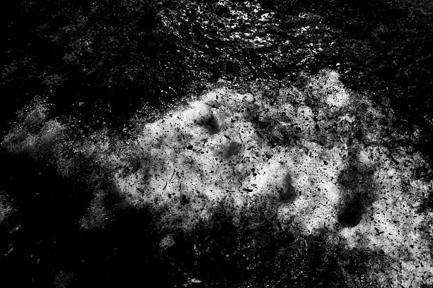 Monochrom sensor serie: Night shot – dirty, blackened snow on the ground. Everything else frozen solid, icy, metallic in extreme cold. Harsh black/white grain, lunar & hostile atmosphere.The image exudes a raw and enigmatic power – perfect for any project that wants to convey isolation, tension or hostile beauty.►Overlay texture for dark composites, dystopian posters, moody music videos. ►Digital art base: glitch, double exposure, surreal collage work. ►Album cover / merch for metal, dark ambient, post-rock, coldwave bands.  ►Motion graphics / VFX element: toxic snow, apocalyptic scenes, noir film credits. Authentic photography free of artificial intelligence.