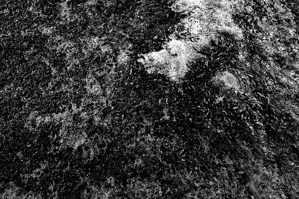 Monochrom sensor serie : This photograph isolates an infinitesimal patch of earth – worn soil, crushed gravel, dead twigs, accumulated dust – magnified to the point of abstraction. Shot at night under harsh, grazing light, it turns an ordinary scrap of ground into an austere extraterrestrial landscape: a miniature lunar terrain where every grain casts razor-sharp shadows, where patches of dead lichen or frost resemble frozen drips and cosmic scars.The monochrome sensor, unburdened by color interpolation, delivers exceptional sharpness and a profoundly dense range of greys. ► Authentic photography free of artificial intelligence.