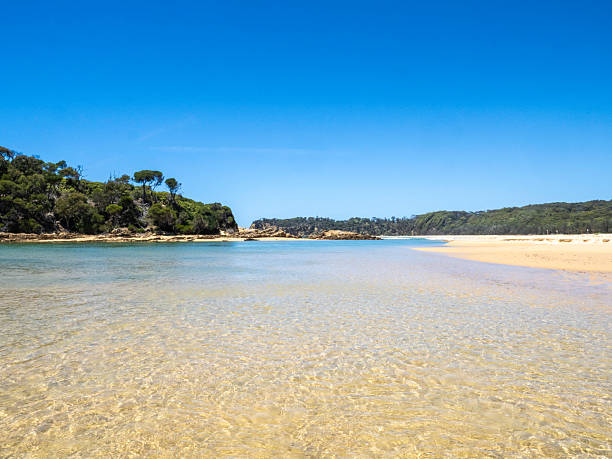 Nelson Lagoon and beach, Mimosa Rocks National Park, NSW Sapphire coast