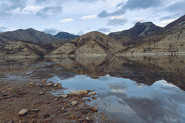 Lake Sant Maurici in national park of Aigüestortes y Estany de Sant Maurici, beautiful landscape in the Pyrenees mountains, Spain