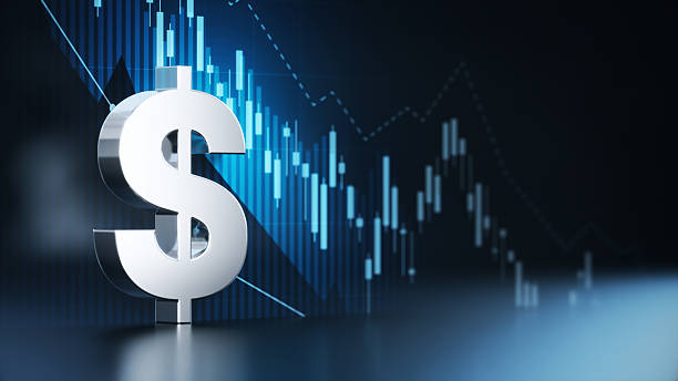 istock Metallic Dollar Sign Over Financial Chart Background 2256337030