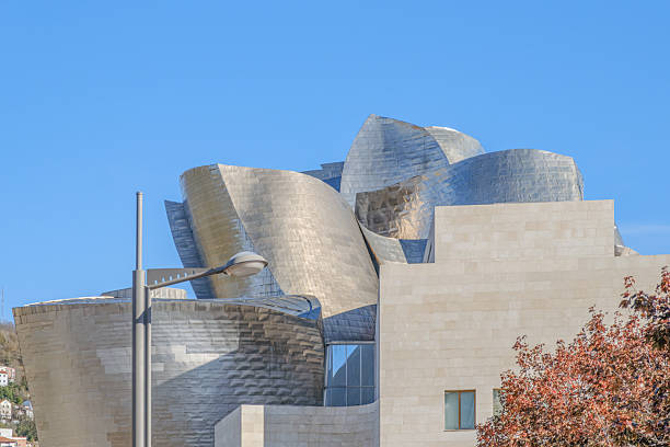 Guggenheim Museum Bilbao, Modern Architecture by Frank Gehry, Titanium Curves and Limestone Facade