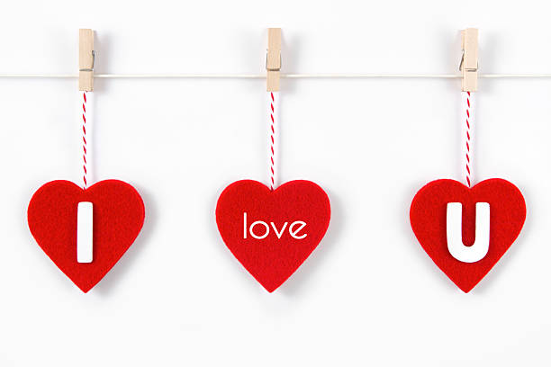 istock Happy Valentine's Day with Felt Heart 2256408687