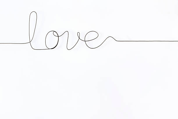 istock Handwriting of Love word with wire 2256408827