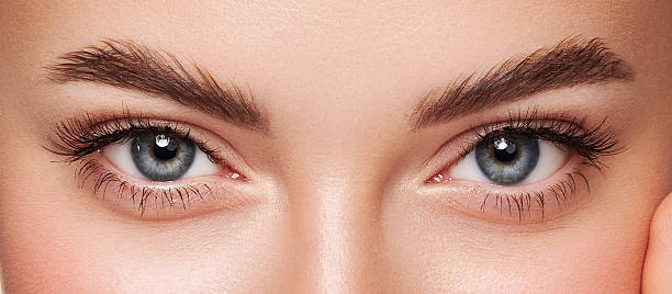 istock Beautiful female eyes with long eyelashes 2256414933