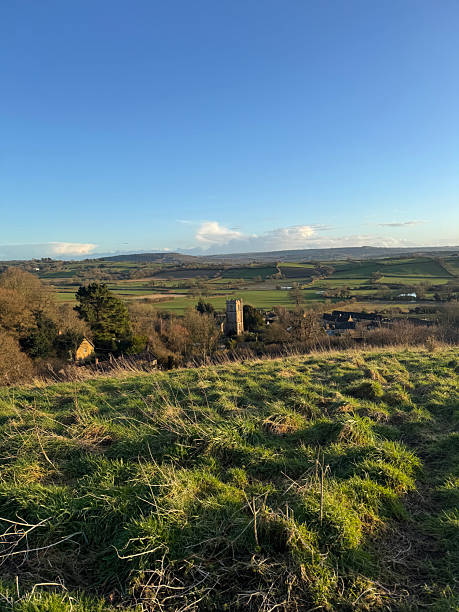 istock Rural landscape in the spring, East Chinnock, Somerset, UK 2256421704