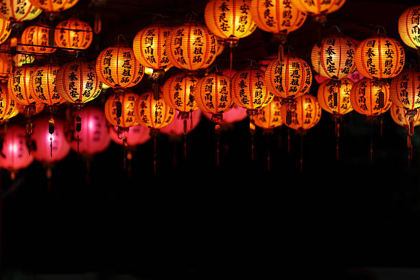 China New Year ,Lanterns are hanging at the parks, windows, buildings, Temple and other famous scenic spots.