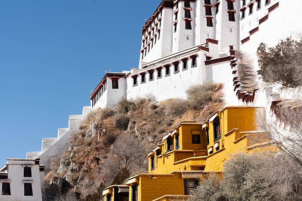 Architectural View of Potala Palace in Lhasa, Tibet.