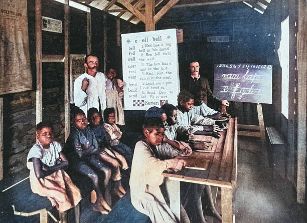 Black and White Photograph of the British Empire in the 19th Century: Schools and Education, Queensland School