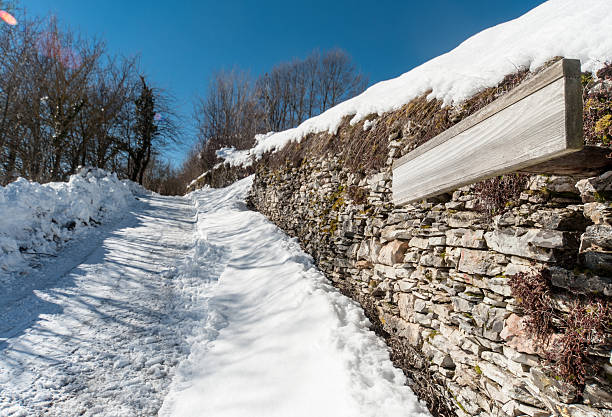 Snowfall in Trentino . Andalo , Molveno , Paganella , Fai della Paganella. Dolomiti di Brenta