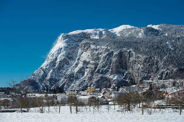 Snowfall in Trentino . Andalo , Molveno , Paganella , Fai della Paganella. Dolomiti di Brenta