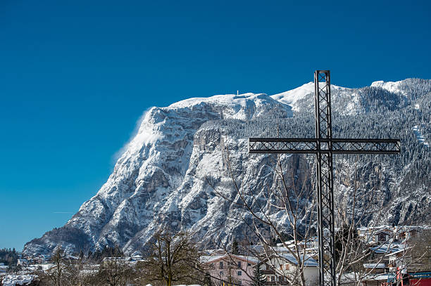 Snowfall in Trentino . Andalo , Molveno , Paganella , Fai della Paganella. Dolomiti di Brenta