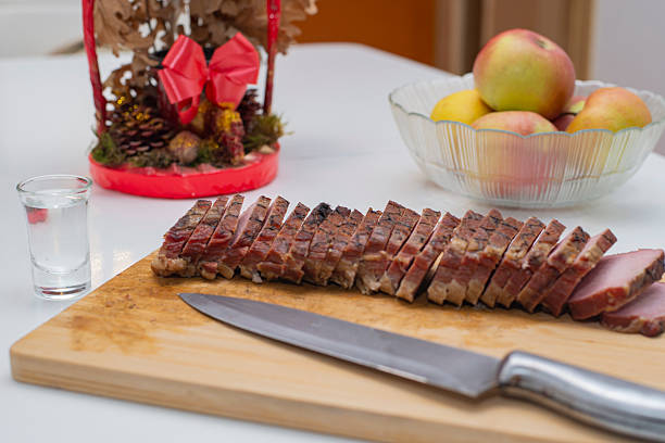 Chef cutting meat - Filet Mignon