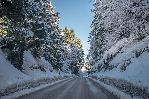 Snowfall in Trentino . Andalo , Molveno , Paganella , Fai della Paganella. Dolomiti di Brenta