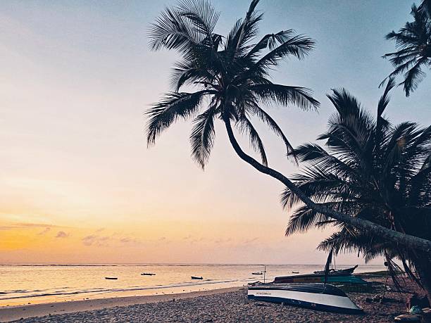 The sun rises in the San Pedro Island of Belize.