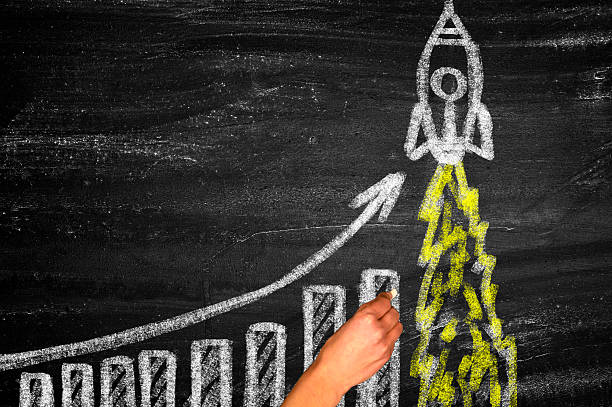 Rocket Launch. business concept, business startup