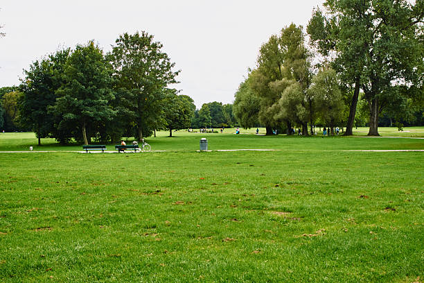 Landscape (Urdenbacher Kämpe near Düsseldorf) along the old riverbed of the Rhine (Old Rhine).