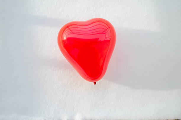 a romantic symbol of Valentine's Day in winter.