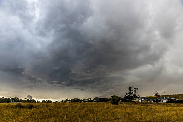 Dark stormy clouds for background.