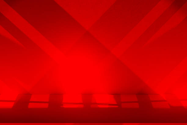 3d red abstract geometric background