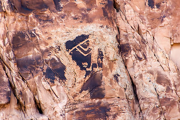 Flute player petroglyph in Dinosaur National Monument, Utah