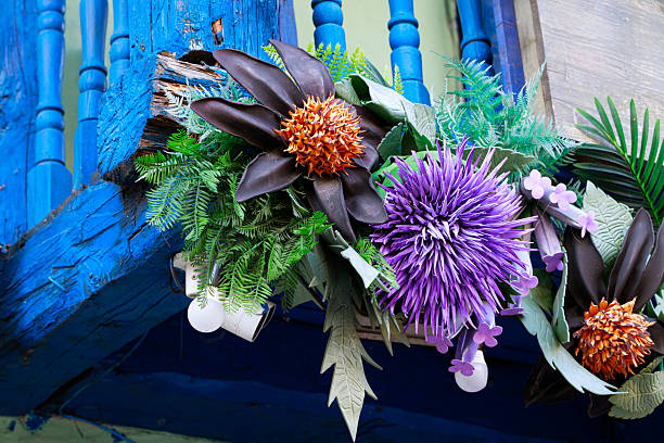 decorative still life flowers close up composition indoor design style mock up pattern view