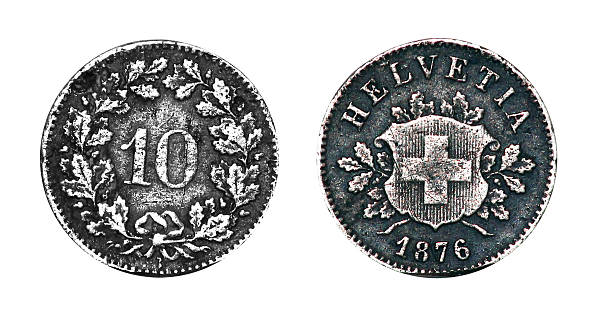 Coin 10 rappen. 1876. Switzerland