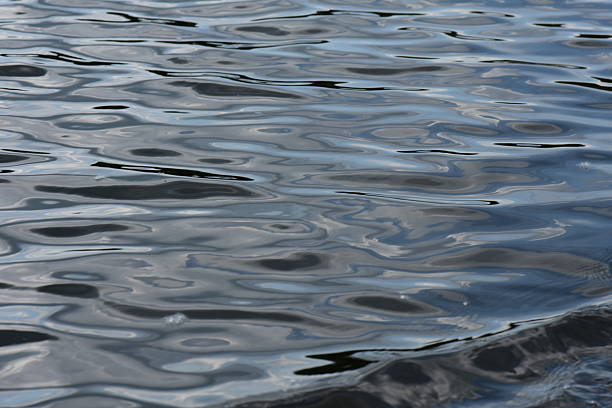 The surface of the water is rippled. Abstract background