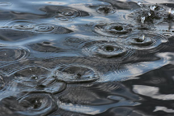 The surface of the water is rippled. Abstract background