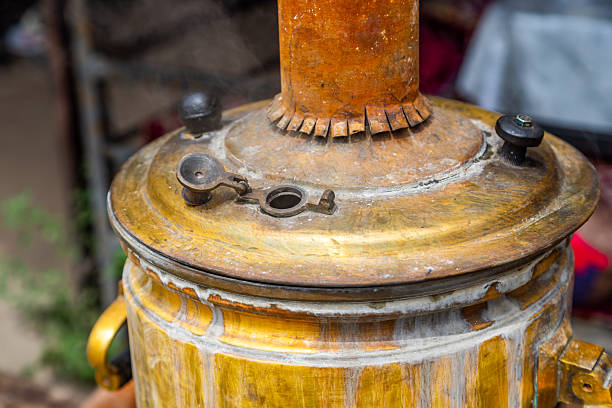 A close-up of slushy machines