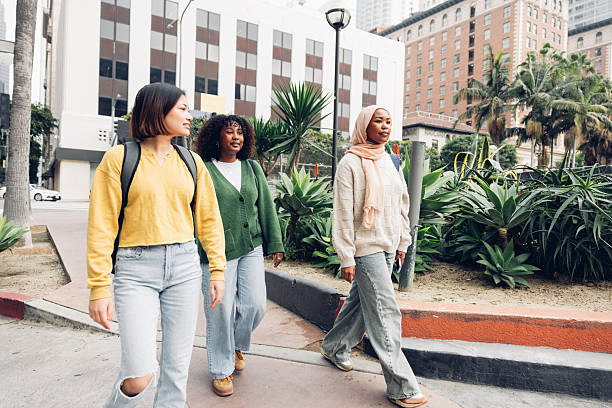 istock Young friends in the city 2256594522