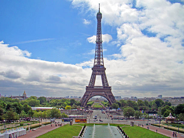 The Eiffel Tower as seen from the Palais de Chaillot